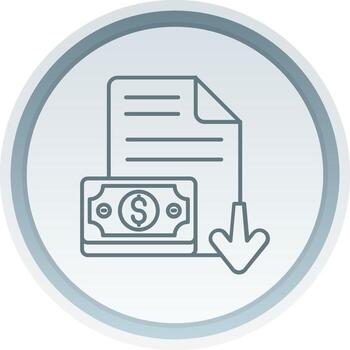Decrease Linear Button Icon vector