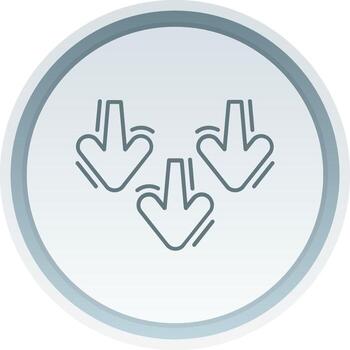 Decrease Linear Button Icon vector
