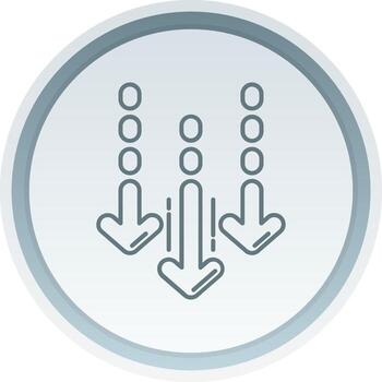 Decrease Linear Button Icon vector