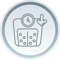 Weight Linear Button Icon vector