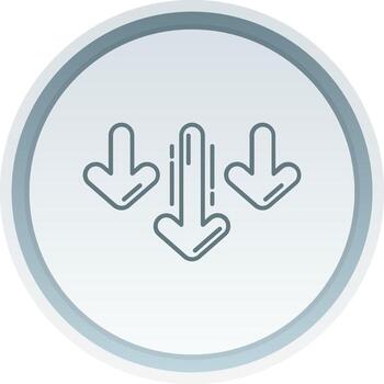 Decrease Linear Button Icon vector