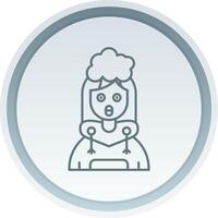 Exploding Linear Button Icon vector