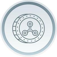 Rippie Linear Button Icon vector