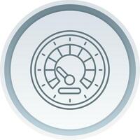 Speedometer Linear Button Icon vector