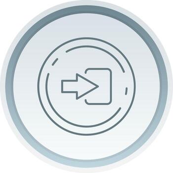 Log in Linear Button Icon vector
