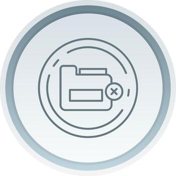 Eliminar lineal botón icono vector