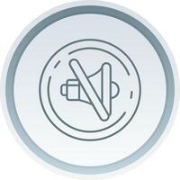 Mute Linear Button Icon vector