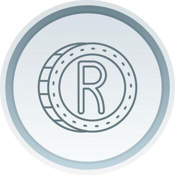 Rand Linear Button Icon vector