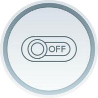 Off Linear Button Icon vector