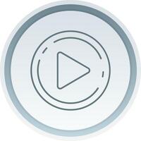Play Linear Button Icon vector