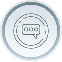 Comment Linear Button Icon vector