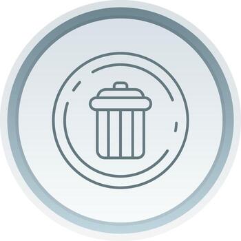 Eliminar lineal botón icono vector