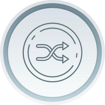 Random Linear Button Icon vector