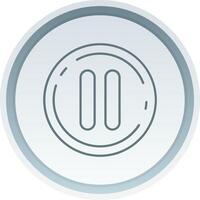 Pause Linear Button Icon vector