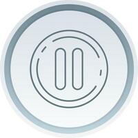 Pause Linear Button Icon vector