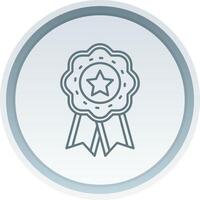 Medal Linear Button Icon vector