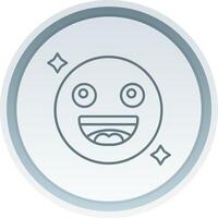 Smile Linear Button Icon vector