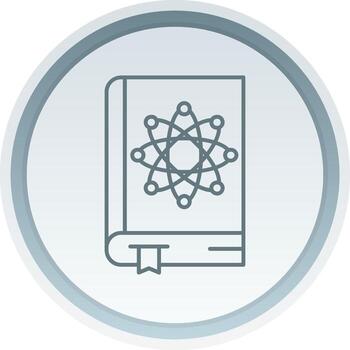 física libro lineal botón icono vector