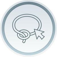 Lasso Linear Button Icon vector