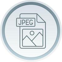 Jpg file format Linear Button Icon vector