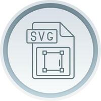 Svg file format Linear Button Icon vector