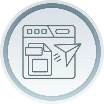 Publishing Linear Button Icon vector