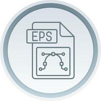 Eps file format Linear Button Icon vector