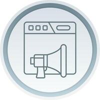 Marketing Linear Button Icon vector