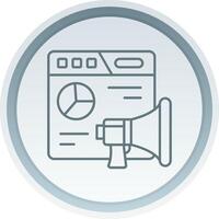 Marketing Linear Button Icon vector