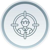Target audience Linear Button Icon vector