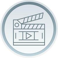Movie Linear Button Icon vector