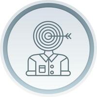 Audience Linear Button Icon vector