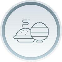 Meal Linear Button Icon vector