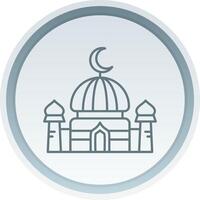 Dome Linear Button Icon vector