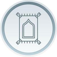 Prayer mate Linear Button Icon vector