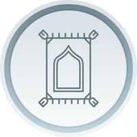 Prayer mate Linear Button Icon vector