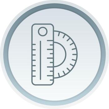 regla lineal botón icono vector