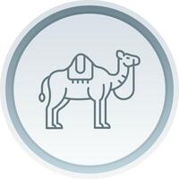 camello lineal botón icono vector