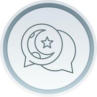 Chat Linear Button Icon vector