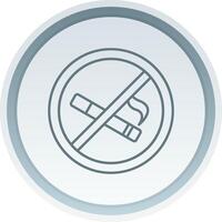 No smoking Linear Button Icon vector