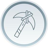 Pickaxe Linear Button Icon vector