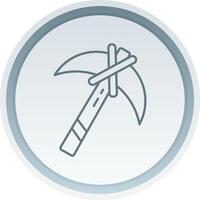 Pickaxe Linear Button Icon vector