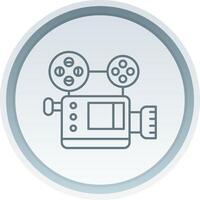 Movie Linear Button Icon vector