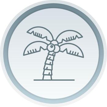 árbol lineal botón icono vector