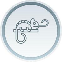 Chameleon Linear Button Icon vector