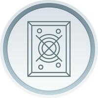 Abstract art Linear Button Icon vector