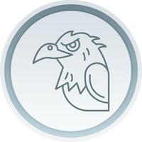 Eagle Linear Button Icon vector