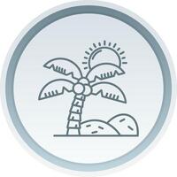 Oasis Linear Button Icon vector