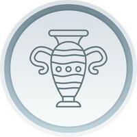Vase Linear Button Icon vector