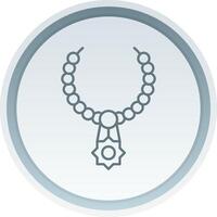 Necklace Linear Button Icon vector